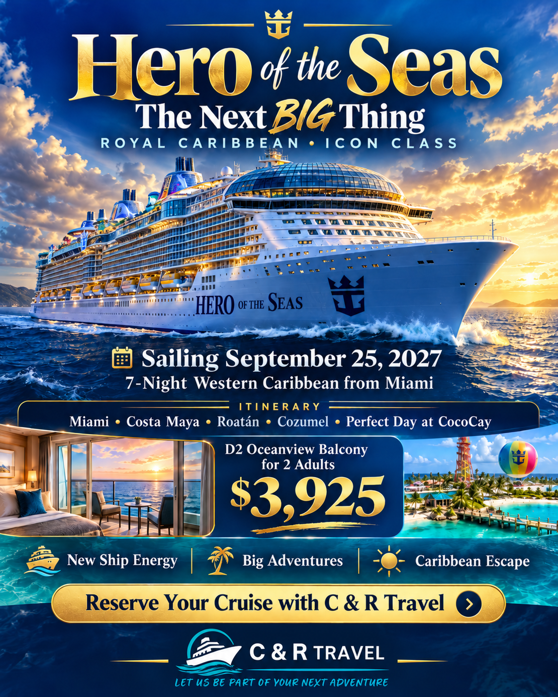 Hero of the Seas cruise flyer